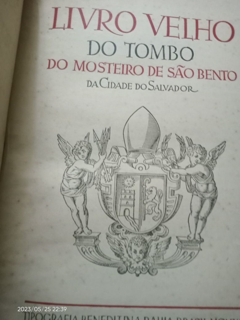 Livro velho do Tombo ordem São Bento