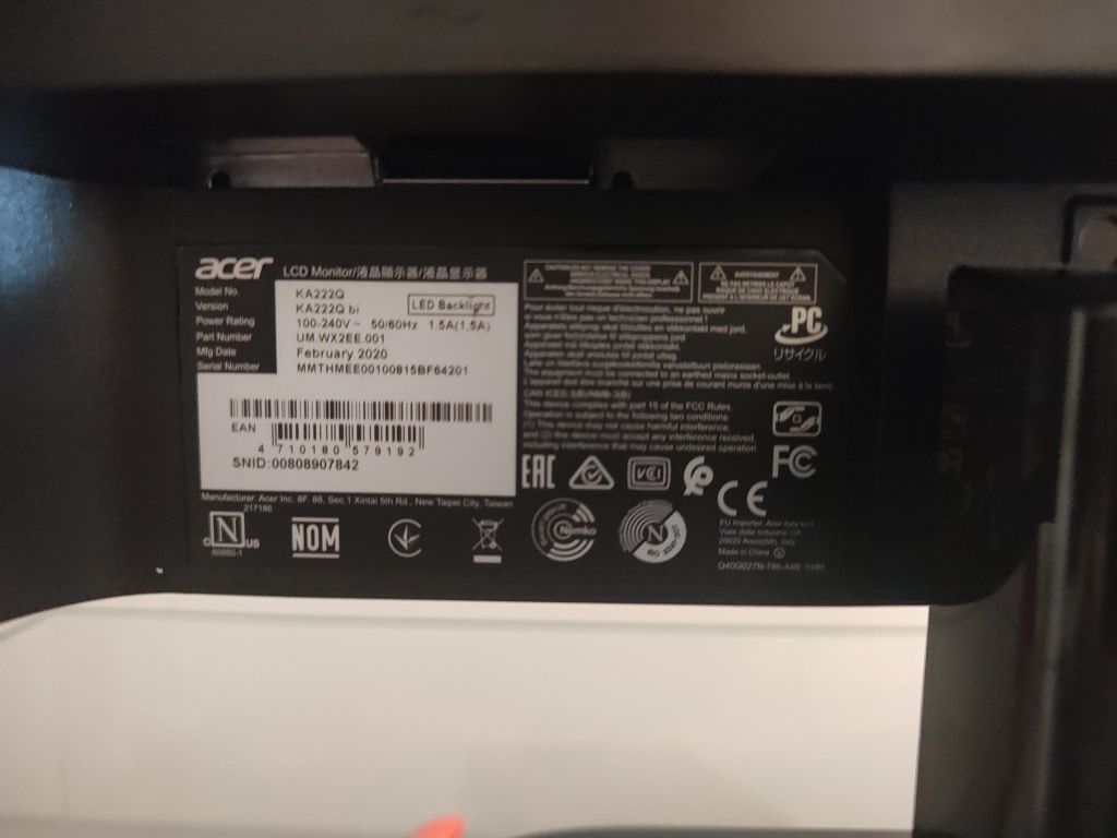 Monitor ACER KA222Q