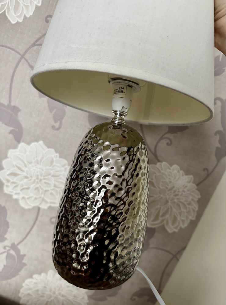 Lampa stołowa dekoracyjna glam lampka nocna