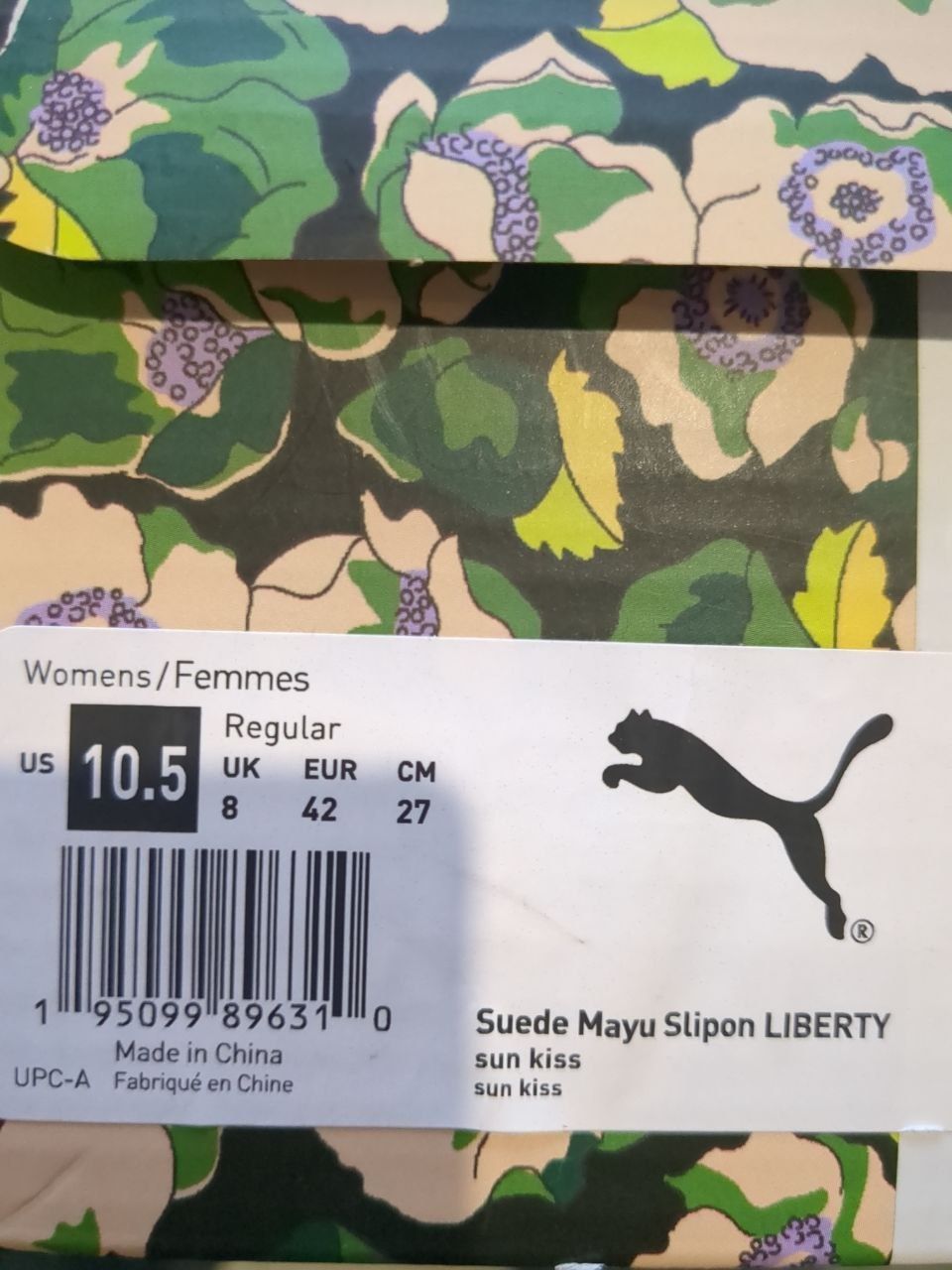 Сліпони Puma X Liberty Suede Mayu Slip-On Sneakers.