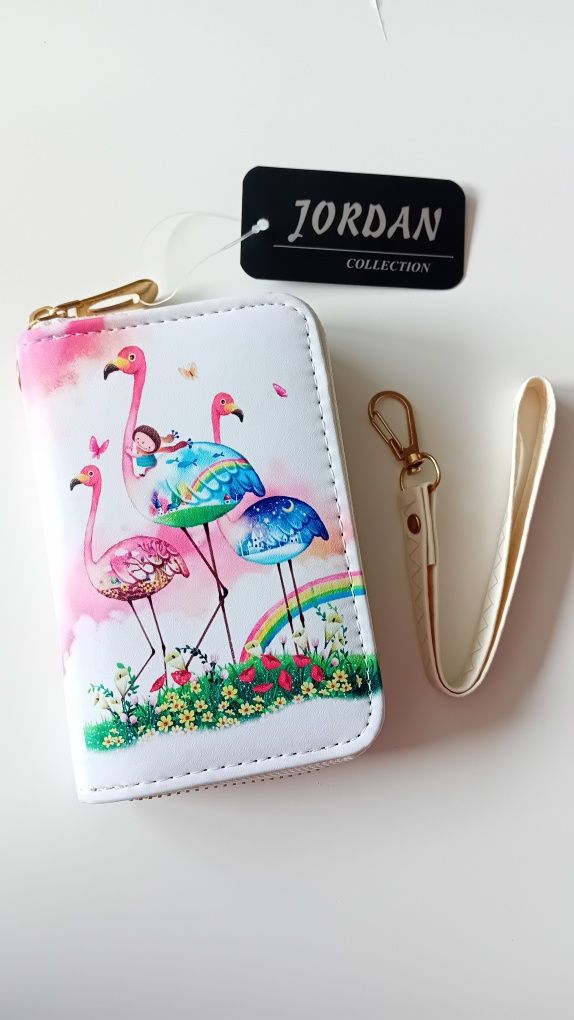 Nowy! Mini portfel kolorowy z Flamigami