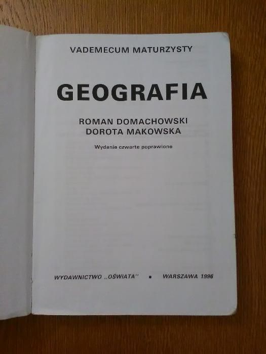 Vademecum maturzysty Geografia R. Domachowski D. Makowska Wyd. czwarte