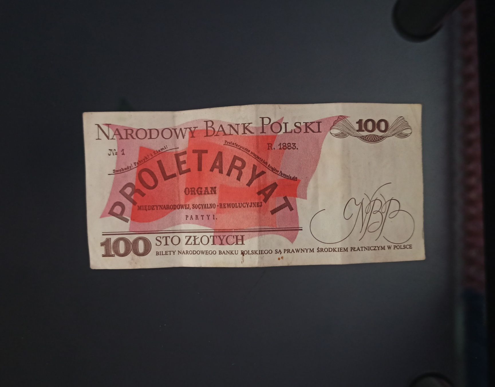 Banknot 100zł PRL Ludwik Waryński