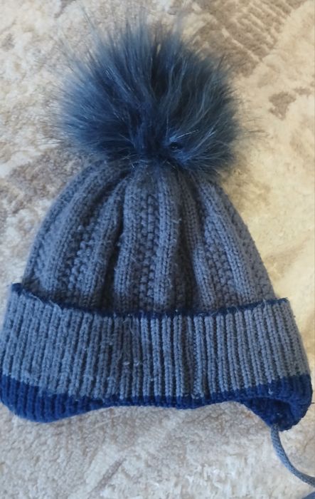 Зимня теплюча шапка на флісі, 3-4 роки