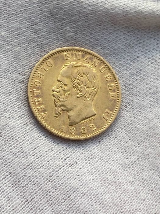 20 лір 1862р золото