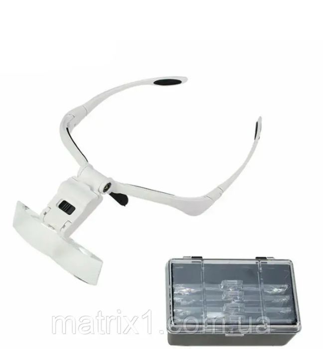 Бінокулярні окуляри Magnifier (бінокуляри) з LED-підсвіткою