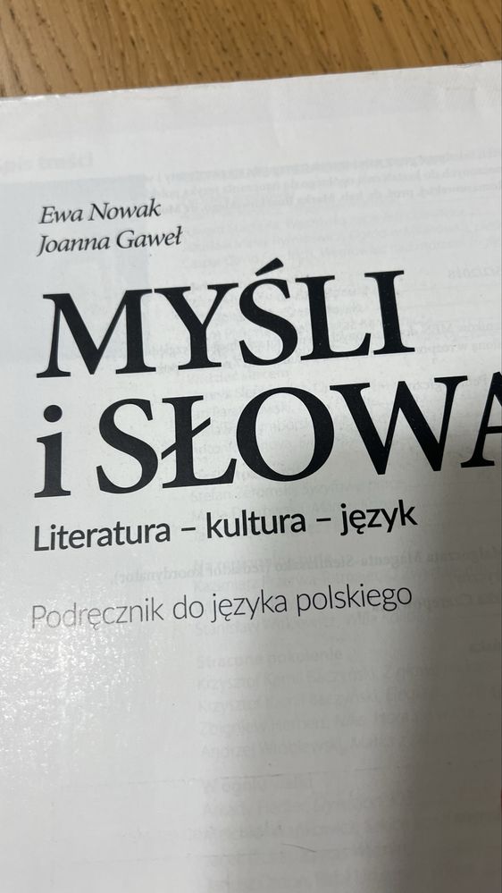 Podręcznik do języka polskiego myśli i słowa klasa 8