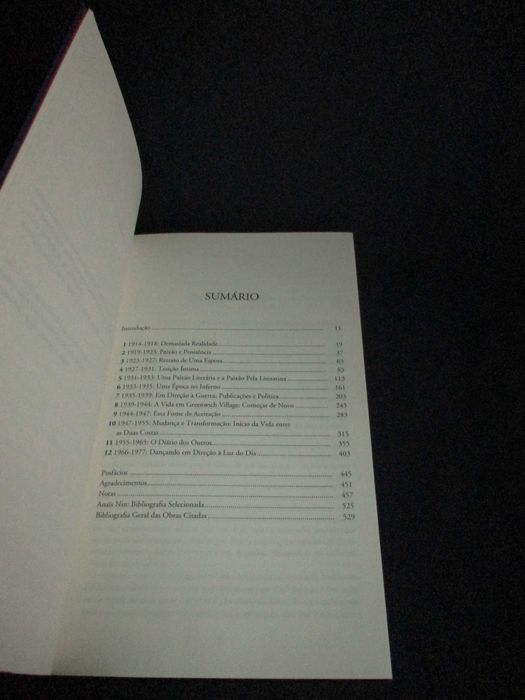 Livro Anaïs Nin Vida Literária e Erótica Noël Riley Fitch