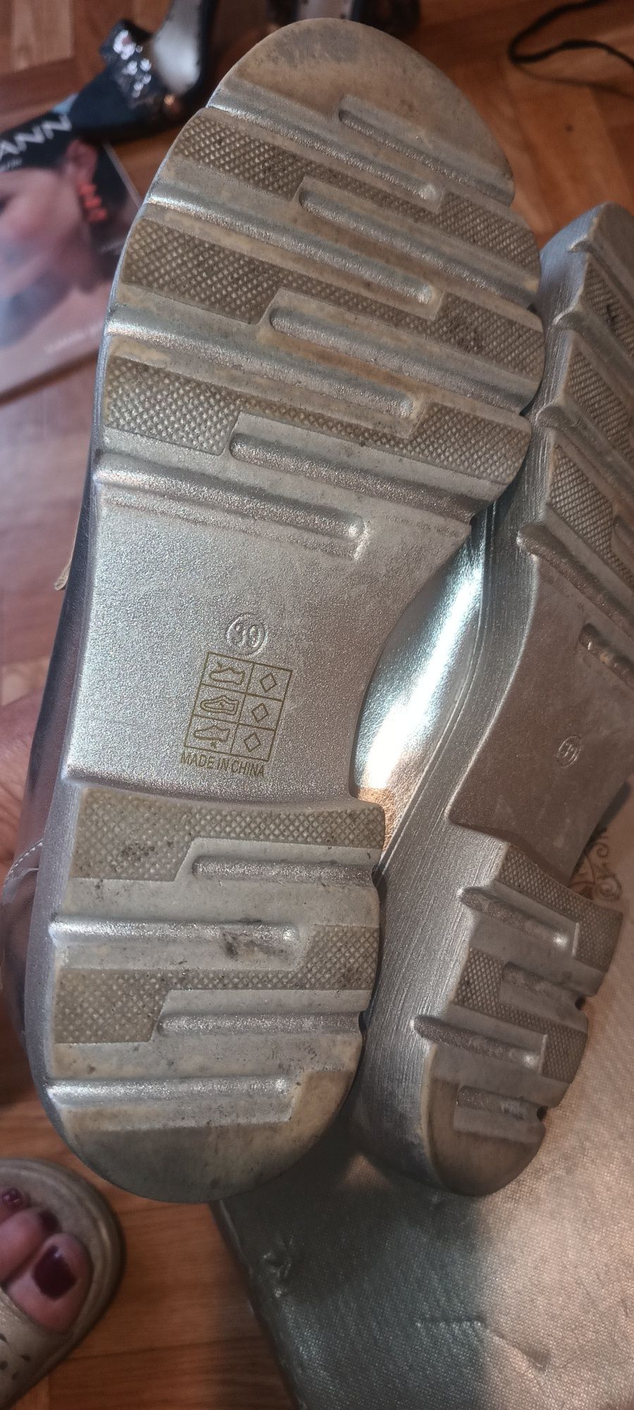 Malinka buty damskie srebrne