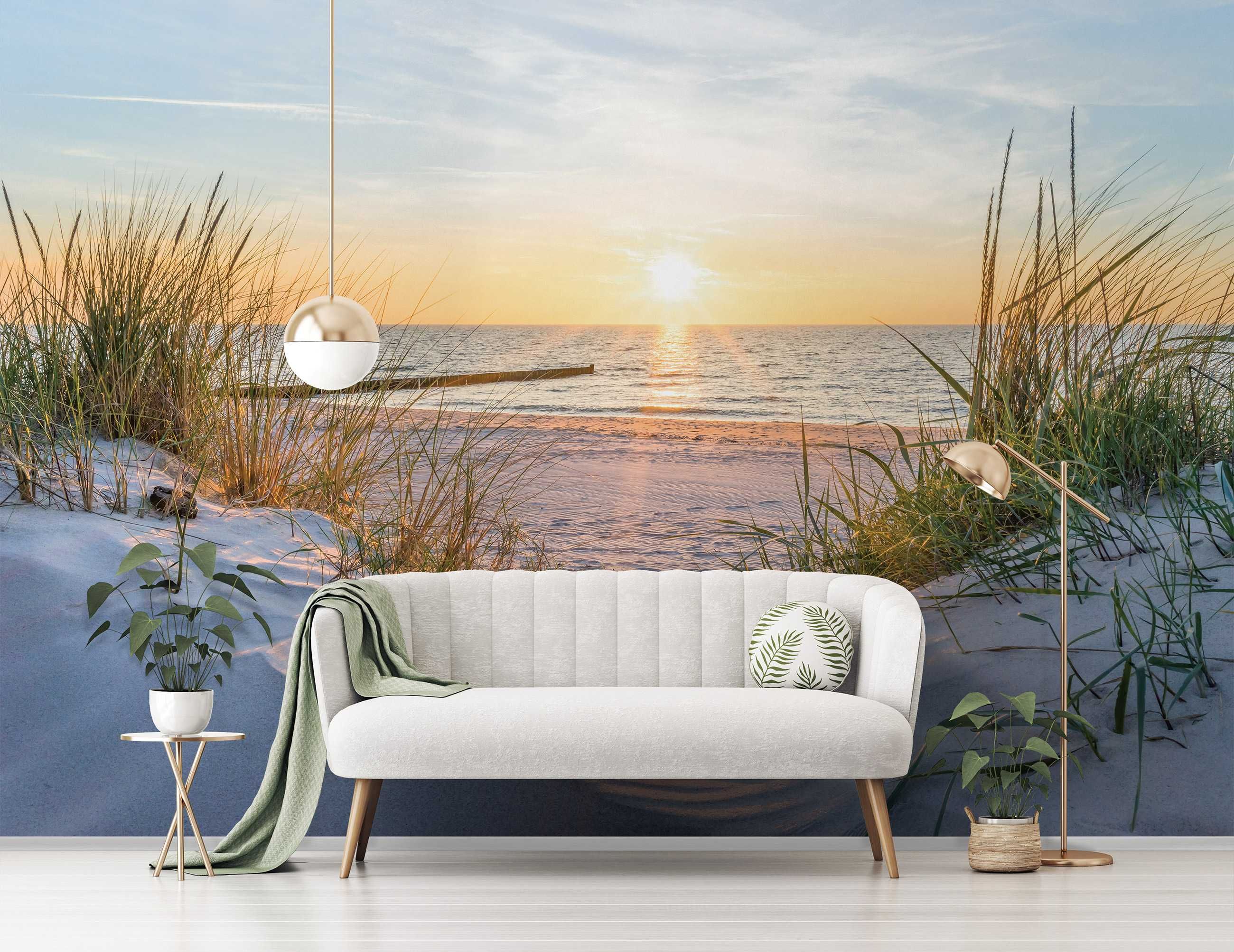 Fototapeta Słońce Bałtyk Plaża Woda Na Ścianę 3D Twój Rozmiar + KLEJ