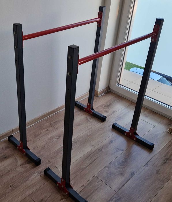 Solidne stalowe treningowe poręcze do dipów, ćwiczeń