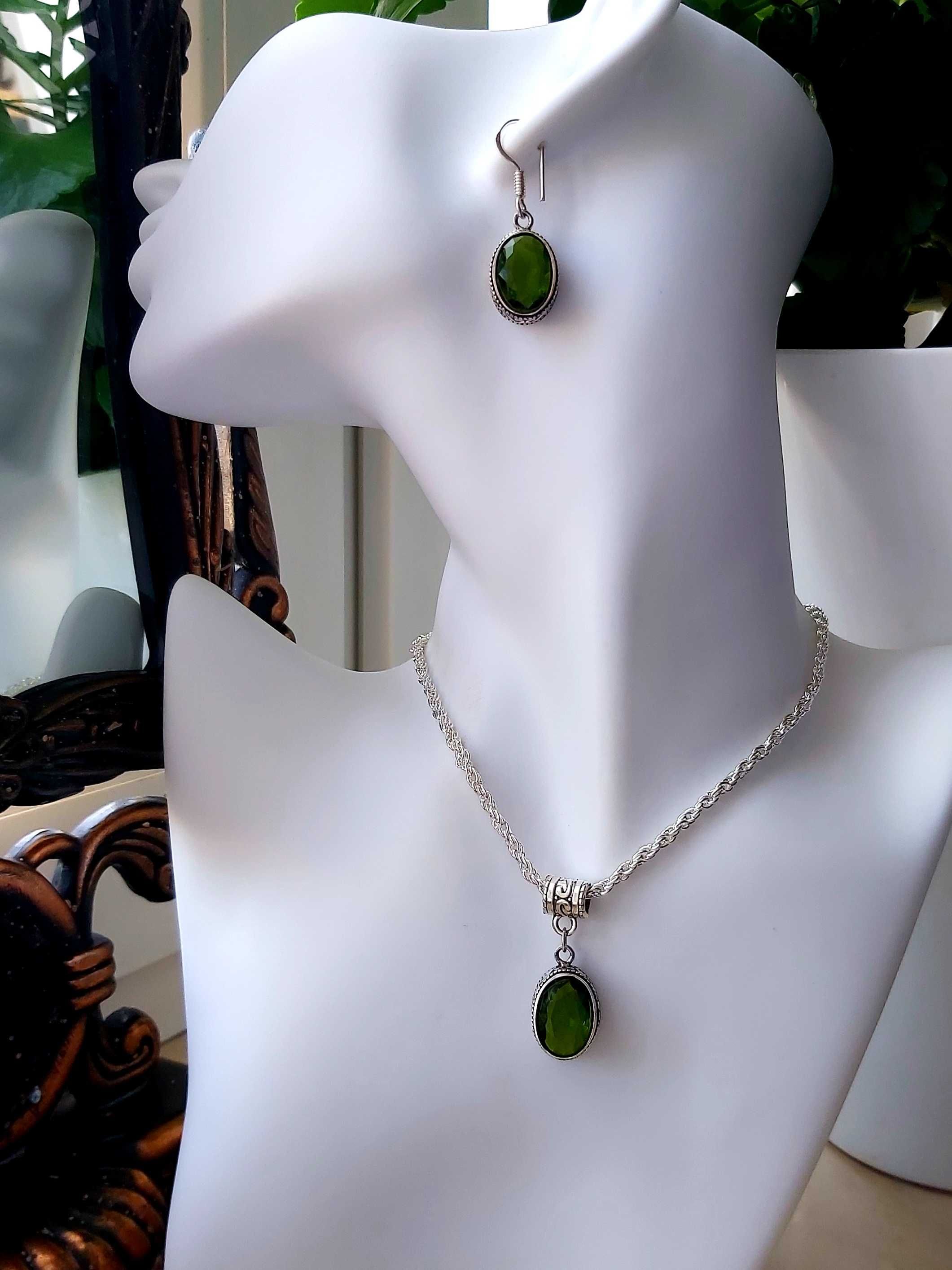 Komplet _Peridot Kwarc_Indie_handmade_  22
