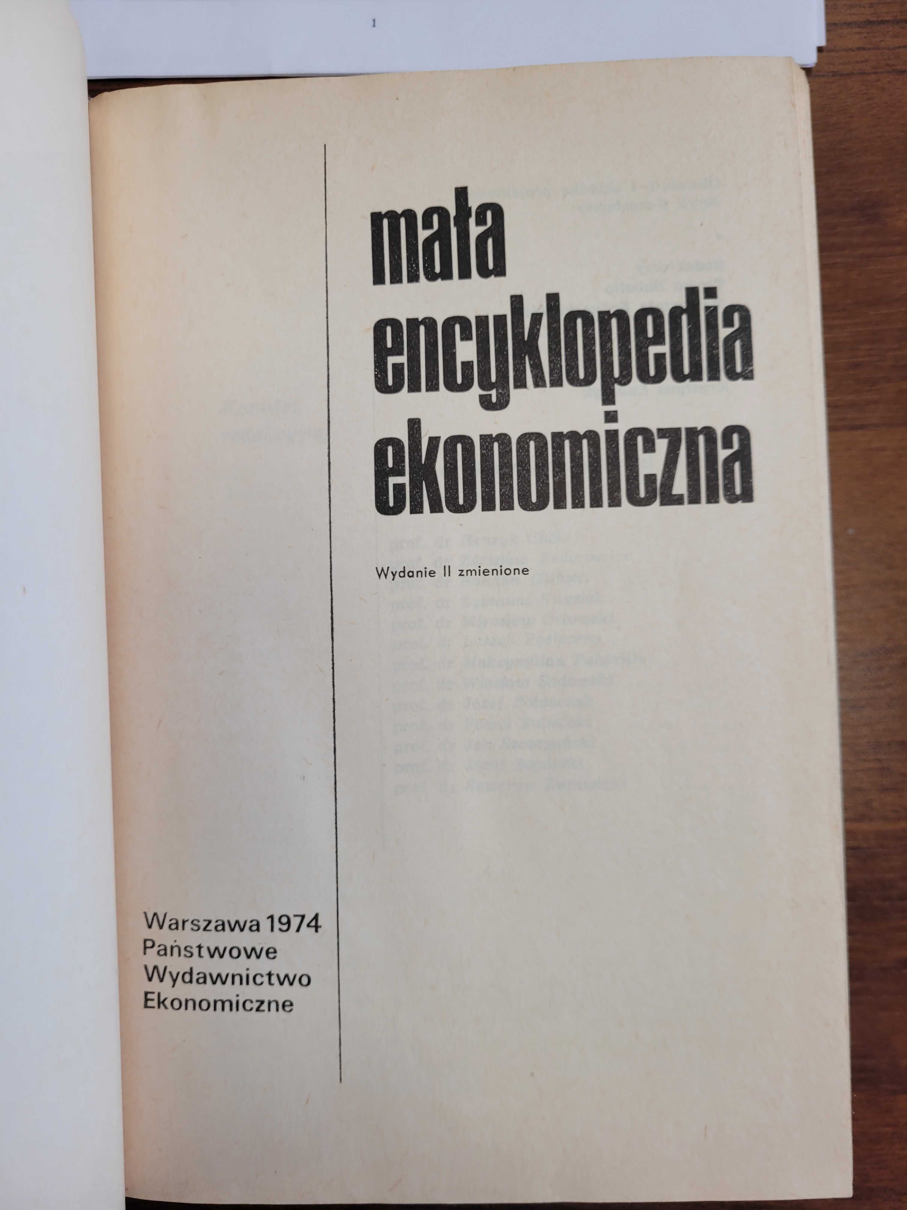 Mała Encyklopedia Ekonomiczna