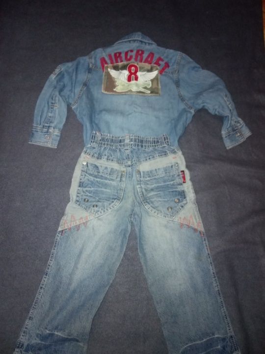 Джинсовый костюм для мальчика 3-4 года
