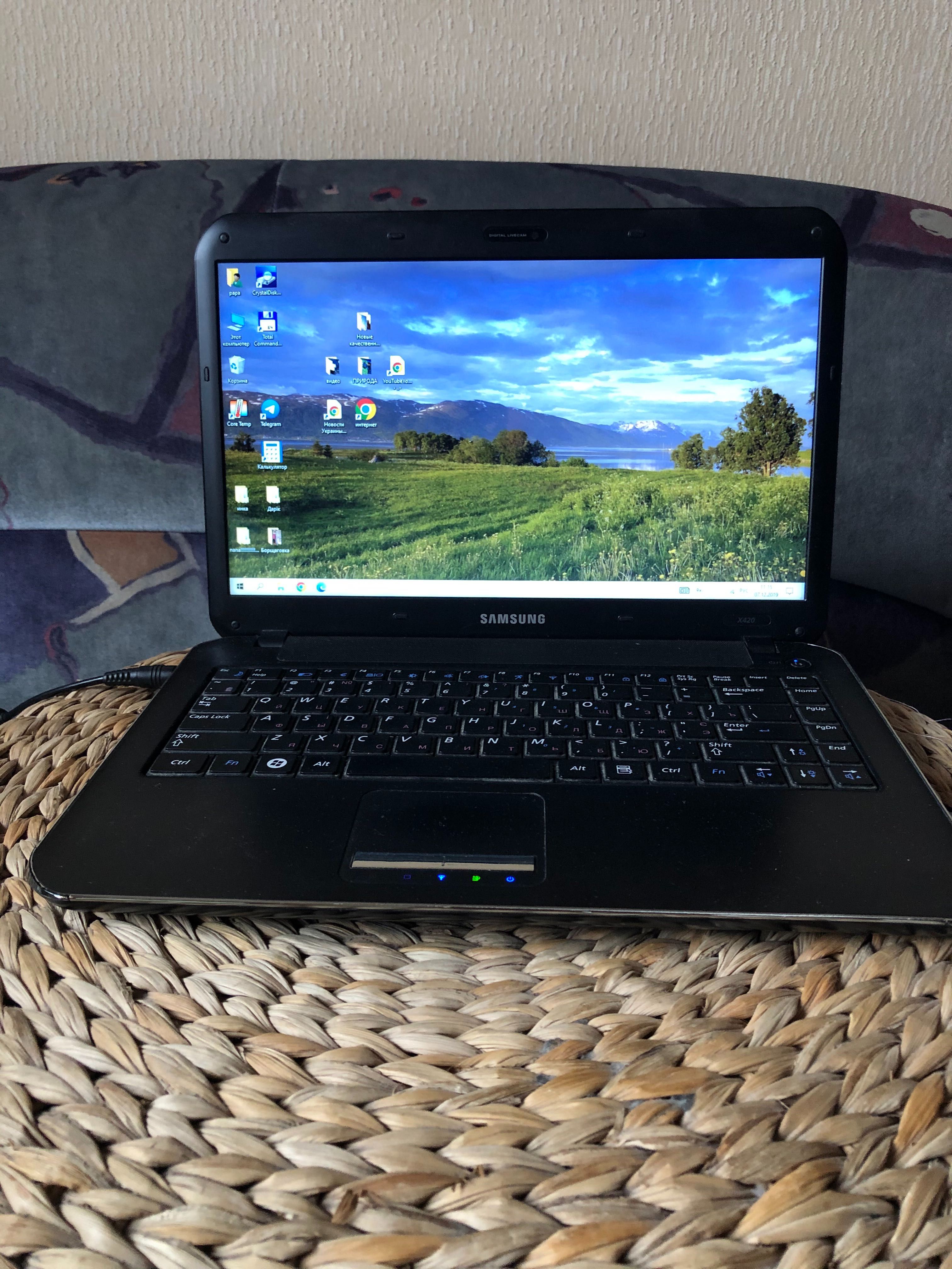 Samsung X420 14", Celeron Dual Core SU2300 ,ОЗУ-4гб, SSD 128 ГБ