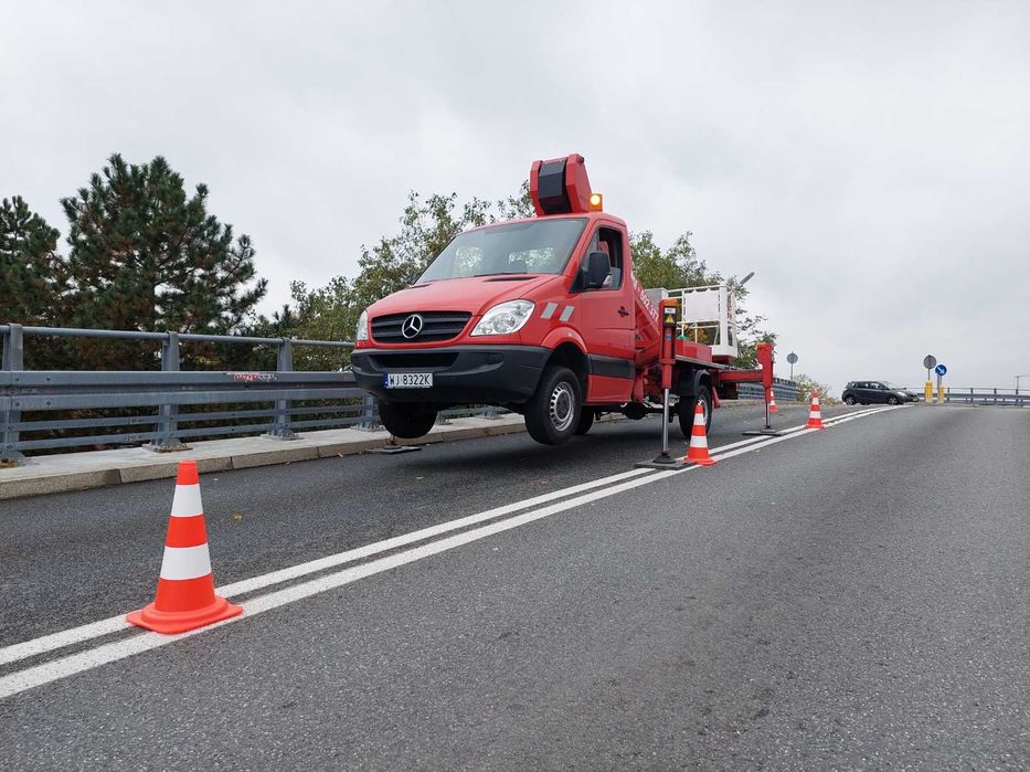 Wynajem podnośnik koszowy 22m,zwyżka, Warszawa//zielonausługa.pl//