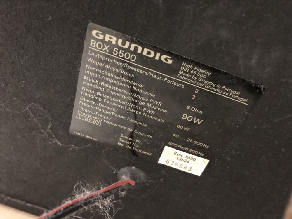 Kolumny sony apm 117D  i grundig box 5500