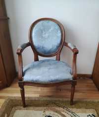 Fotel antyk niebieski