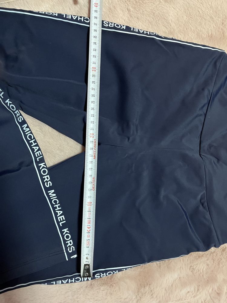 Michael Kors legginsy leginsy z lampasem logowane Logo napis XXS