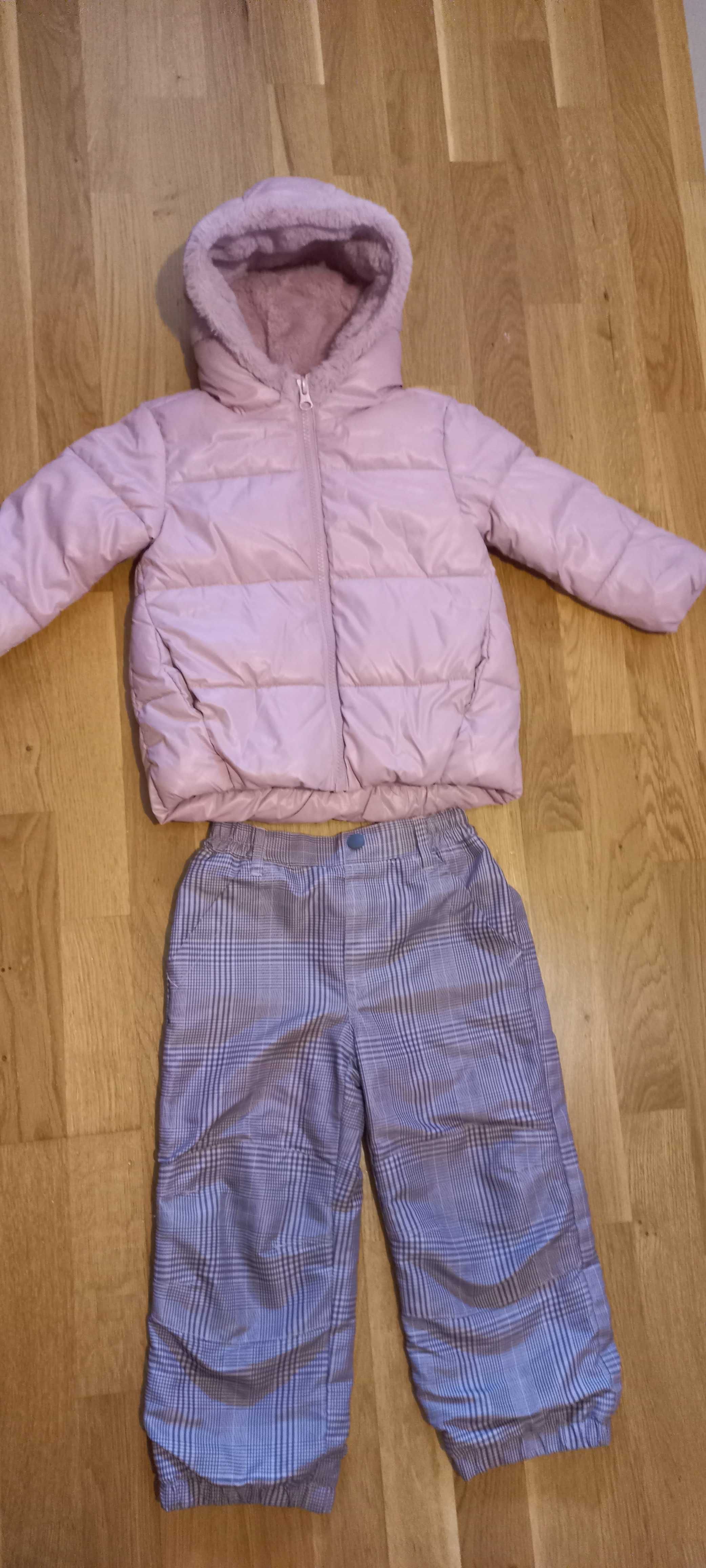 Kurtka Benetton i spodnie H&M zimowe w stanie idealnym 92-98r. 2-3let