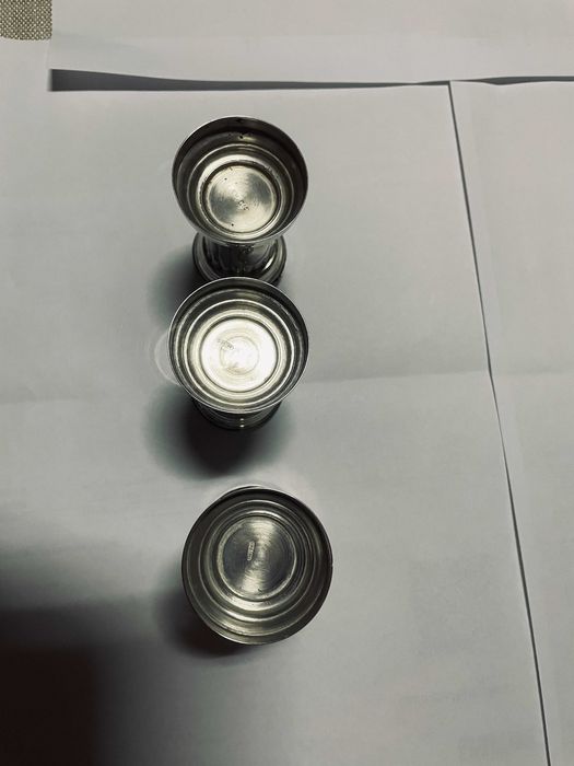 Conjunto em forma de coluna prata ,800 meados do século XX