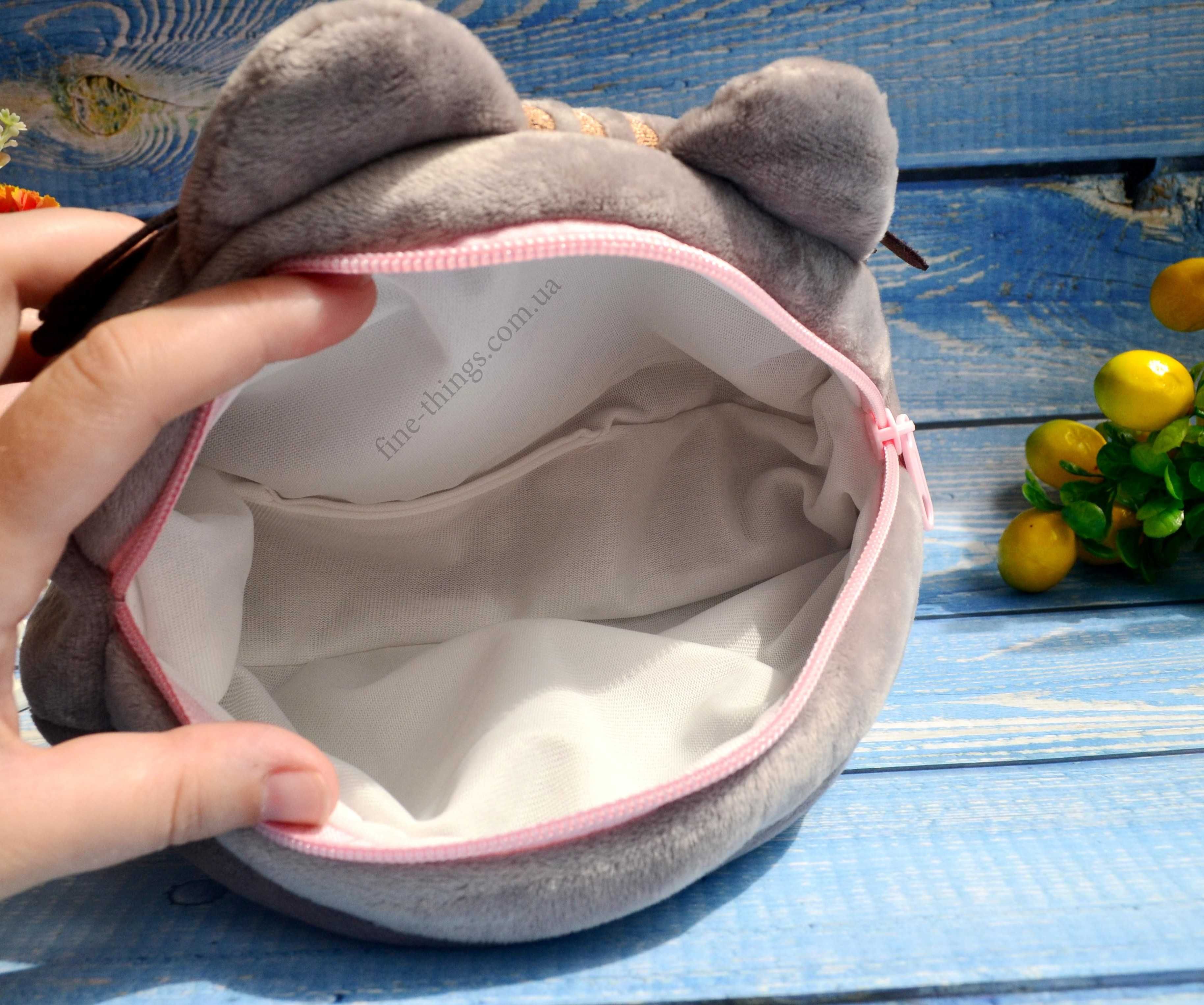 М'яка сумочка пенал кіт Пушин плюшевый котик Pusheen cat
