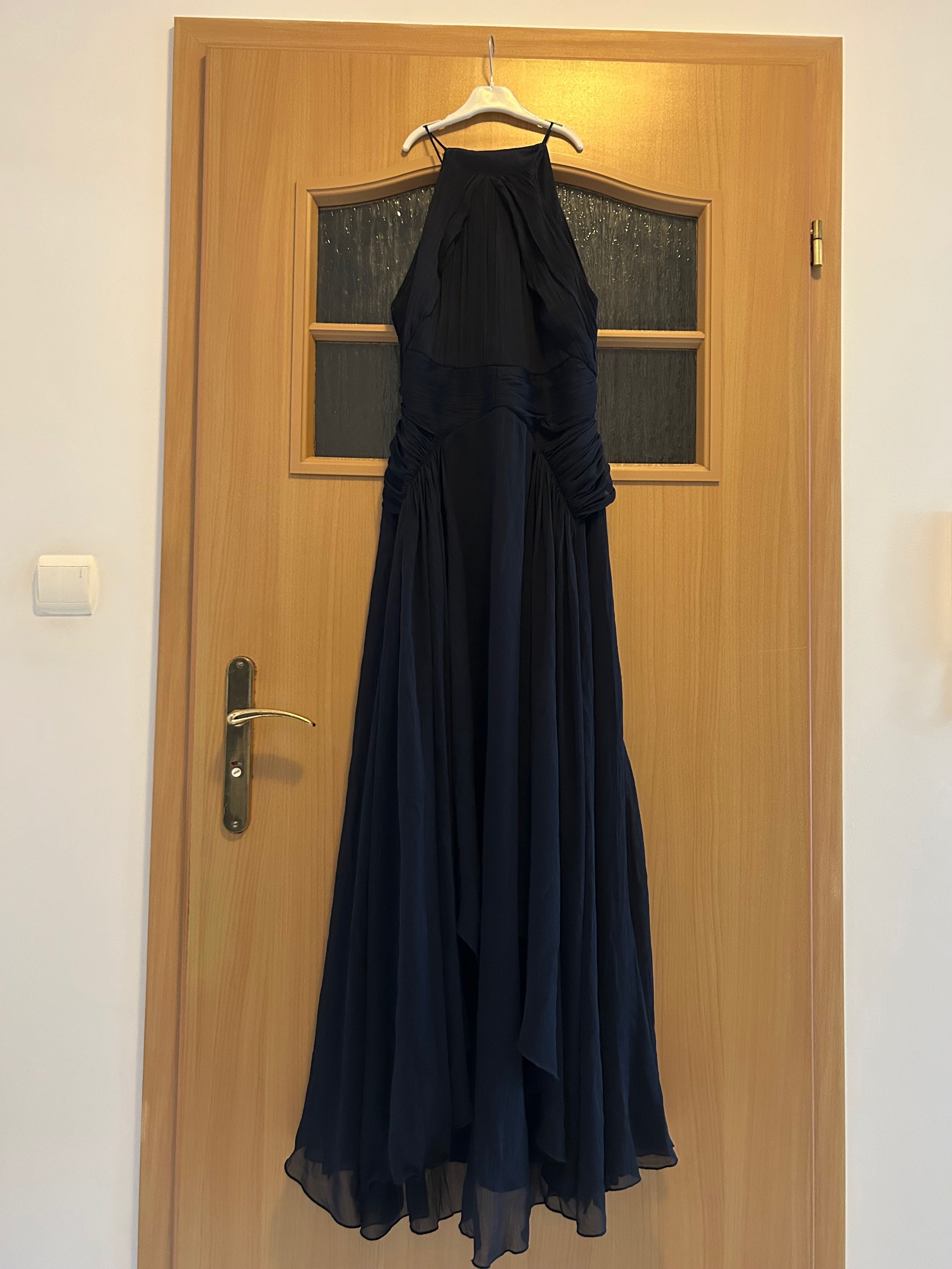 Suknia granatowa maxi rozmiar S