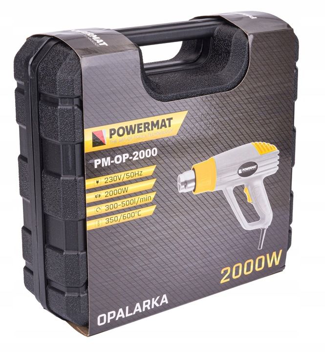 Opalarka Elektryczna 2000w 2 Biegi 4 Dysze Zestaw