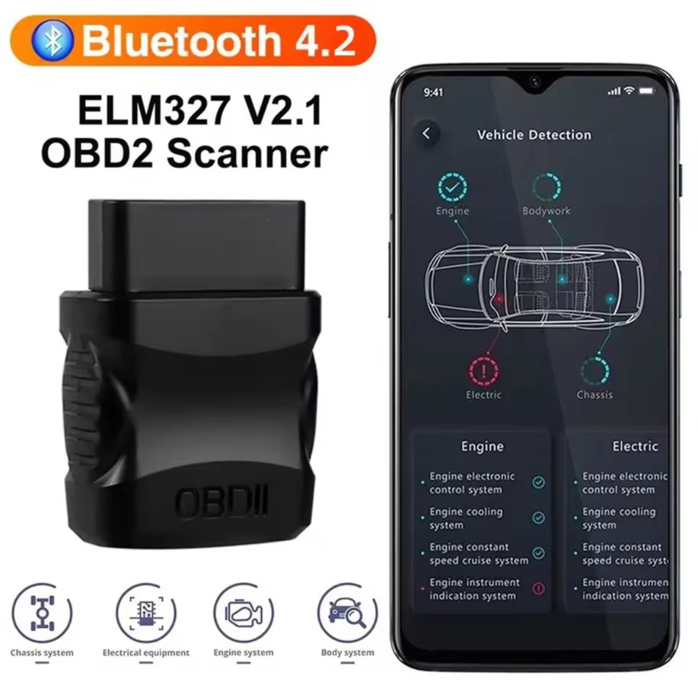 OBD2 Scanner ELM327 V2.1 via Bluetooh