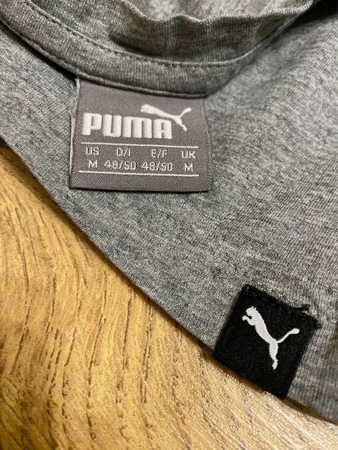 Szara, męska koszulka marki Puma rozmiar M / t-shirt męski Puma