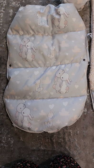 Зимовий конверт, конверт для дитини  0-24 місяців 2 муфти