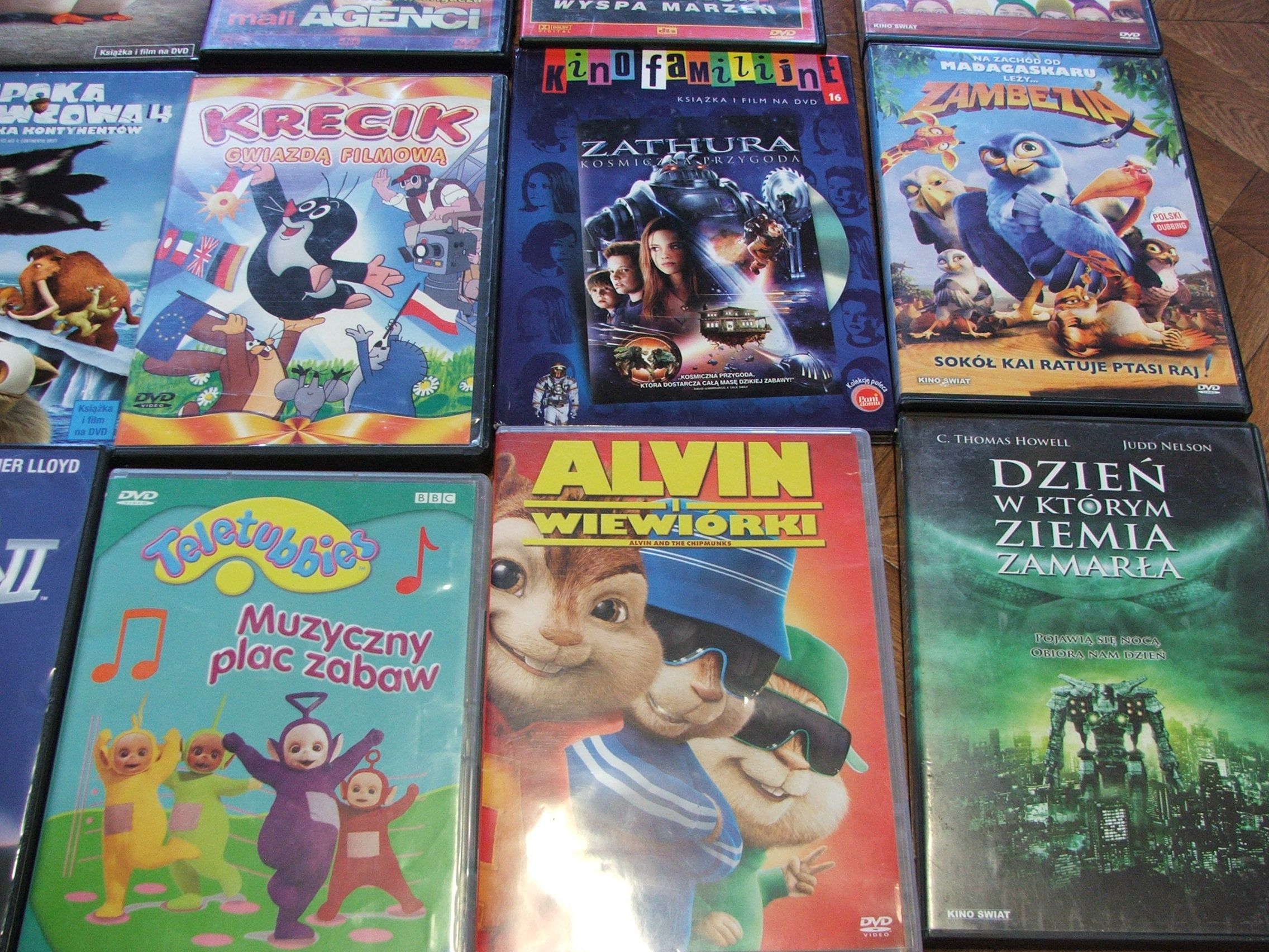 Bajki, Rio, Krecik, Teletubisie, Pingwiny, Alwin, 7, Gnome, Epoka dvd