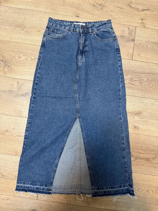 Джинсова спідниця максі