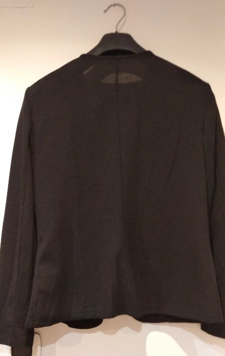 blazer preto cintado senhora, L (novo)