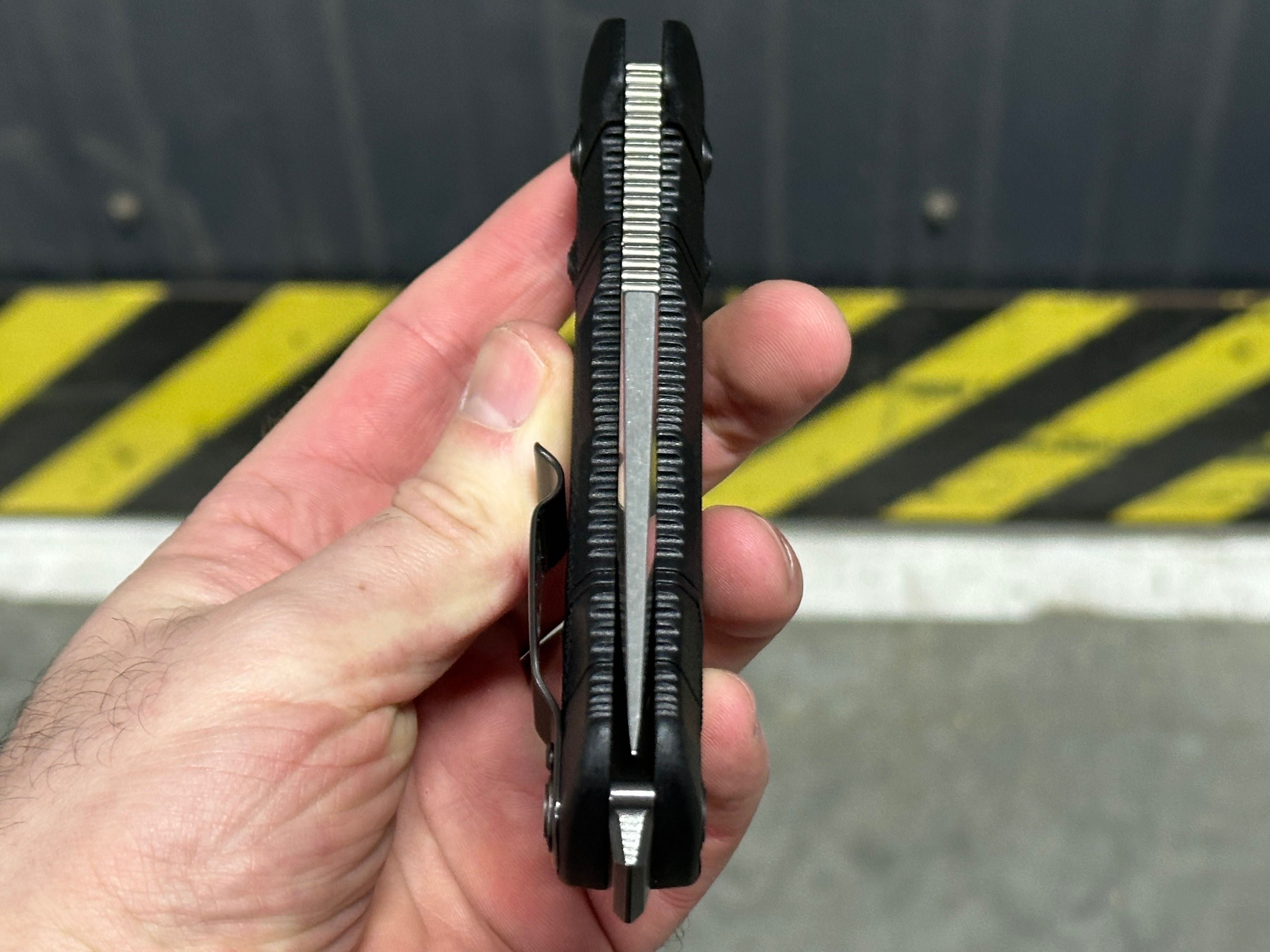 SOG Seal XR Flipper XR-Lock Knife Black GRN 3.9" Stonewash S35VN