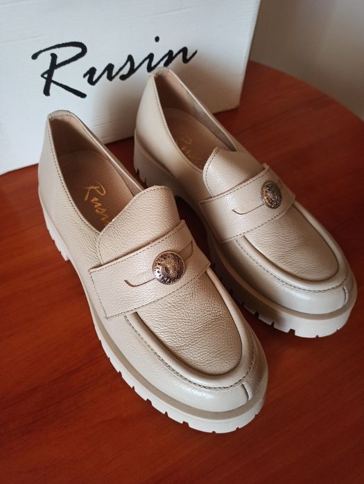 Mokasyny Rusin skóra naturalna r 39 nowe