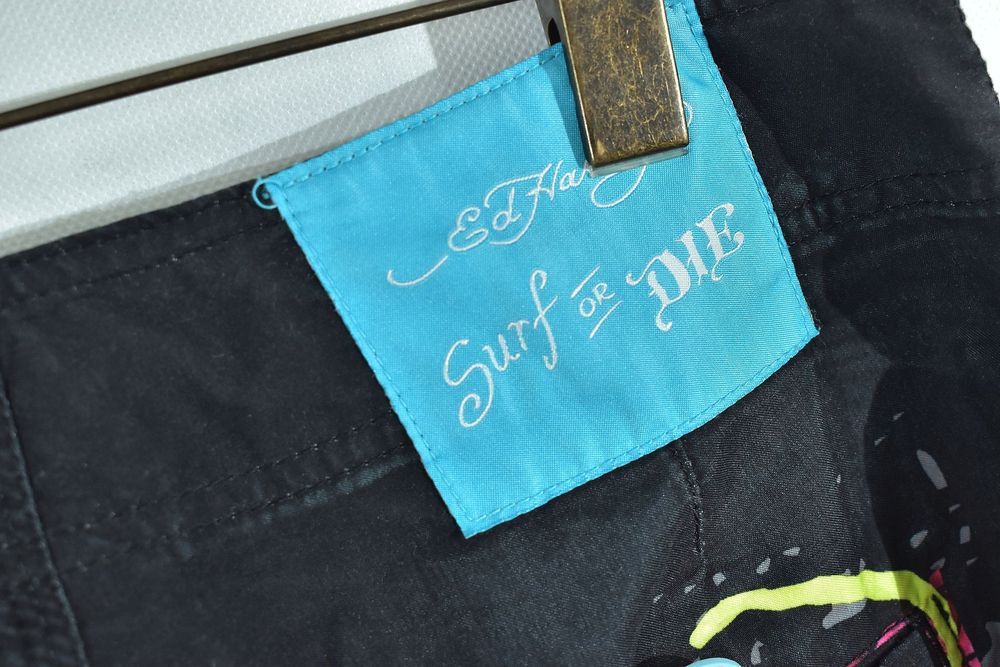 Ed Hardy Spodenki Męskie Luźne Logowane 31