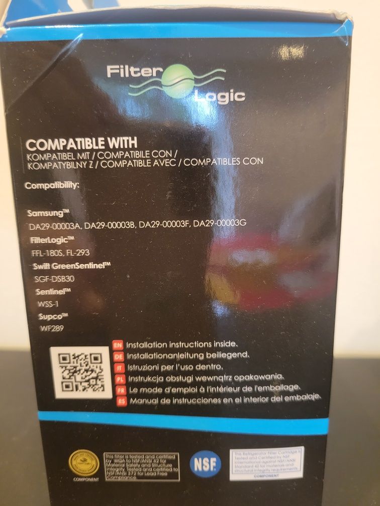 Filtro de agua de frigorifico FFL-180SK