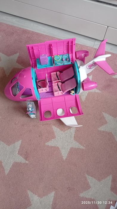 Samolot Barbie bardzo dobry stan +wszystkie akcesoria