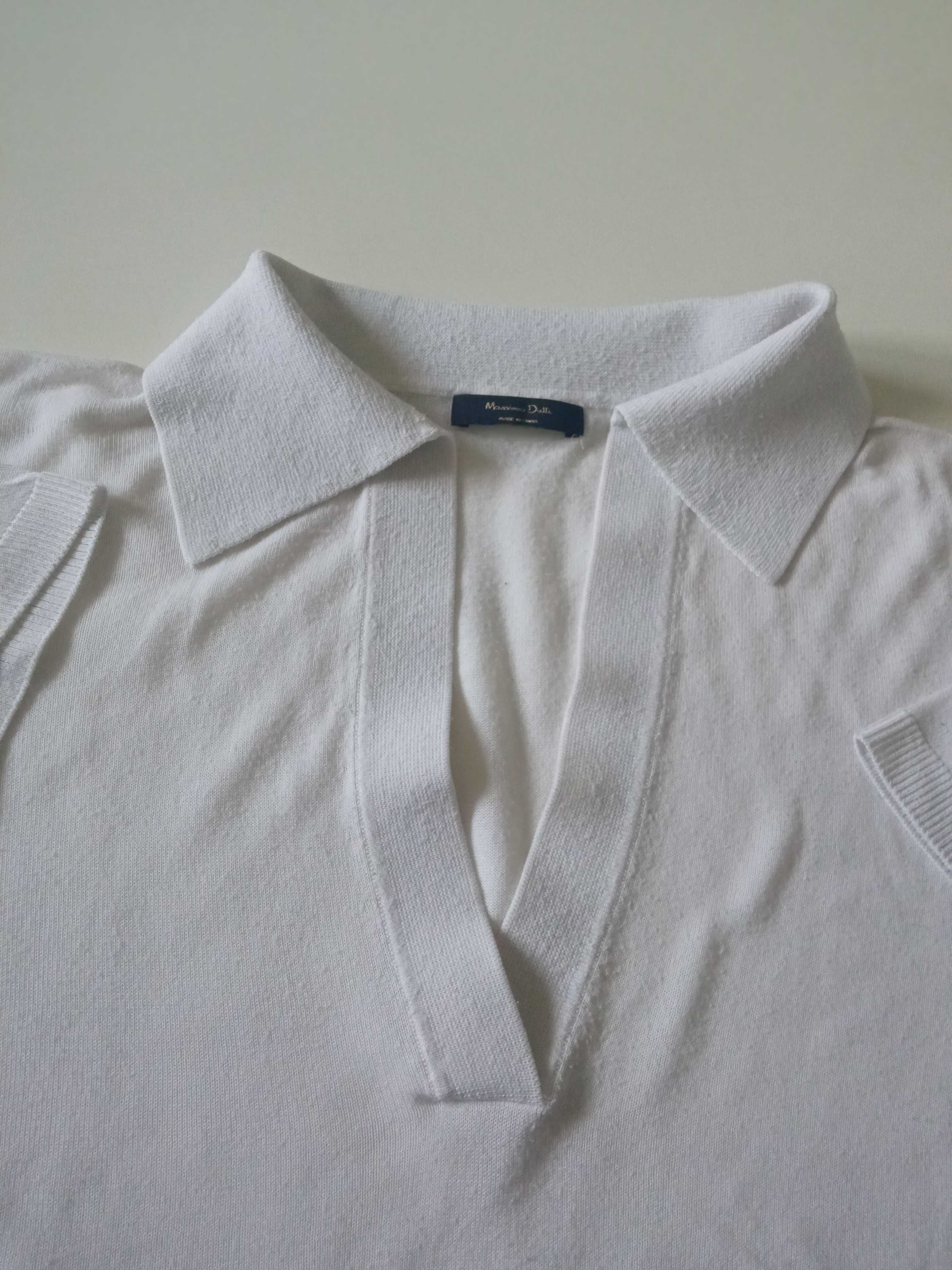 Massimo Dutti biała bluzeczka bluzka damska r XS