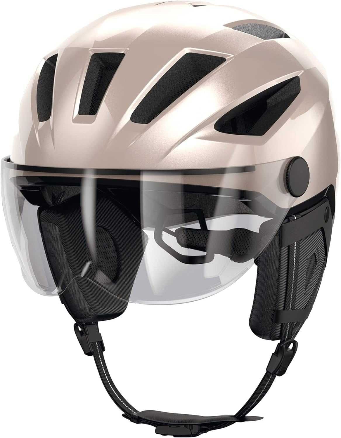 Abus Kask miejski Pedelec 2.0 ACE - kask z tylnym światłem, daszkiem