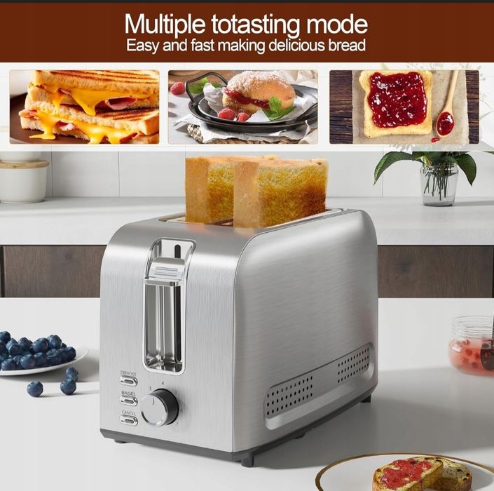 RUNNATAL TA01201-GS 800W Toster Opiekacz do kanapek