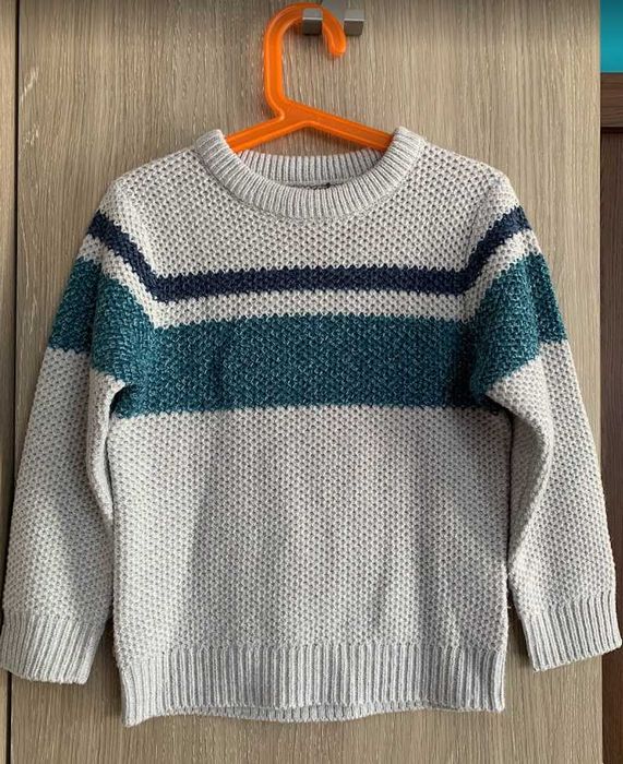 Ciepły sweter, sweterek, unisex, dziewczynka, chłopczyk, rozmiar 128