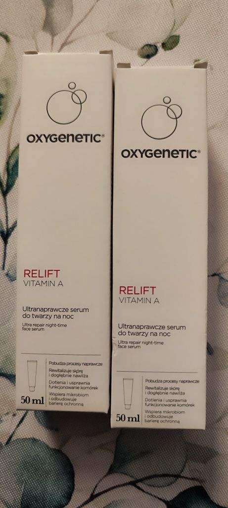 ultranaprawcze serum do twarzy na noc, 50 ml nowe oxygenetic relift A
