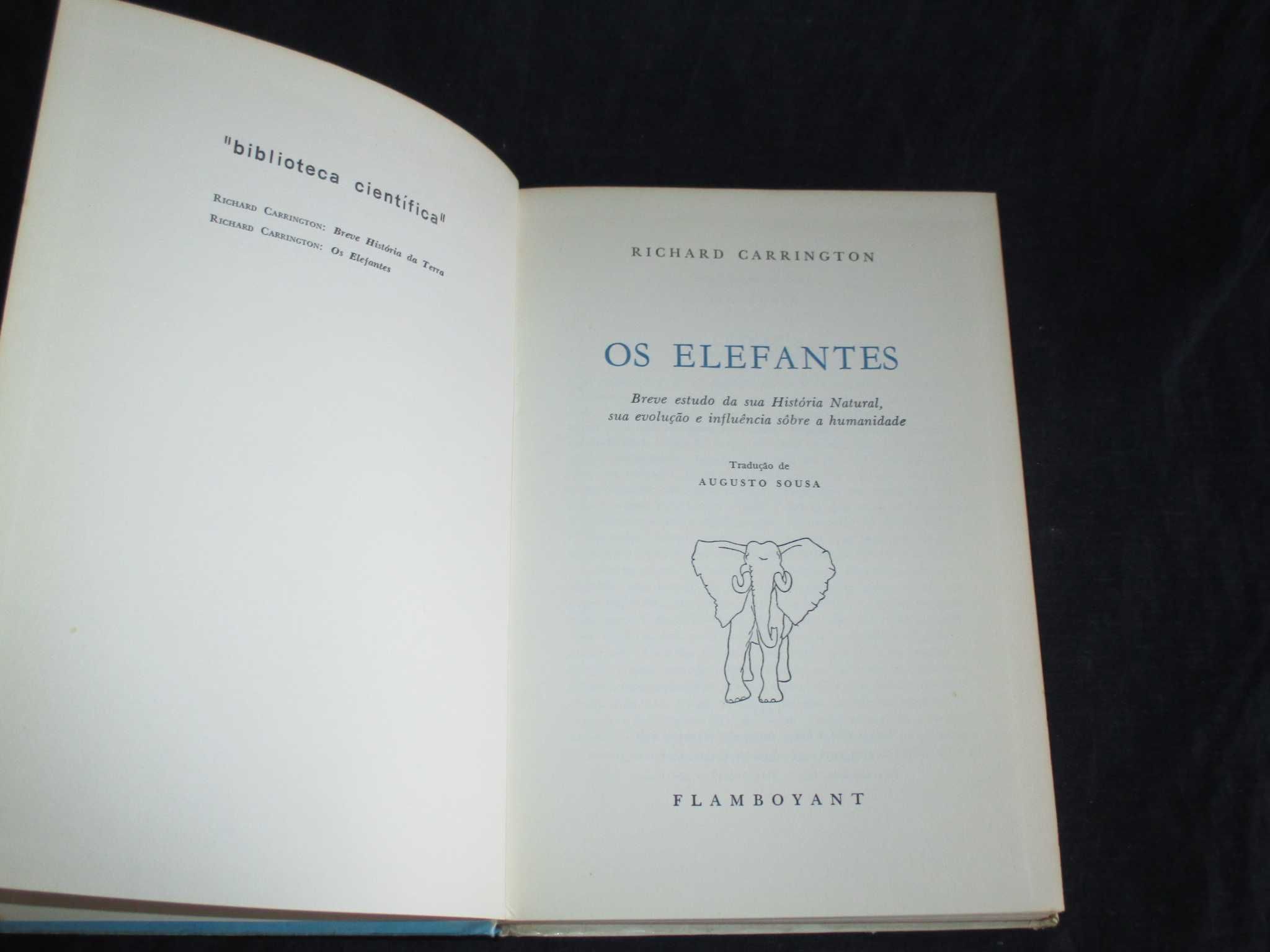 Livro Os Elefantes Richard Carrington Flamboyant