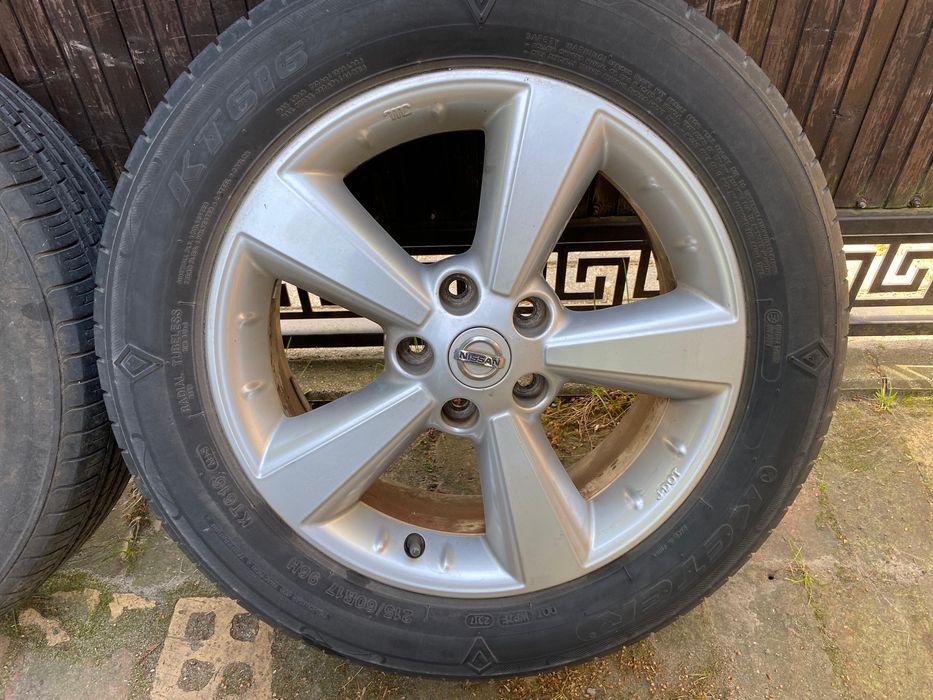 Oryginalne felgi nissan qashqai juke 6,5x17 5x114.3 duster laguna