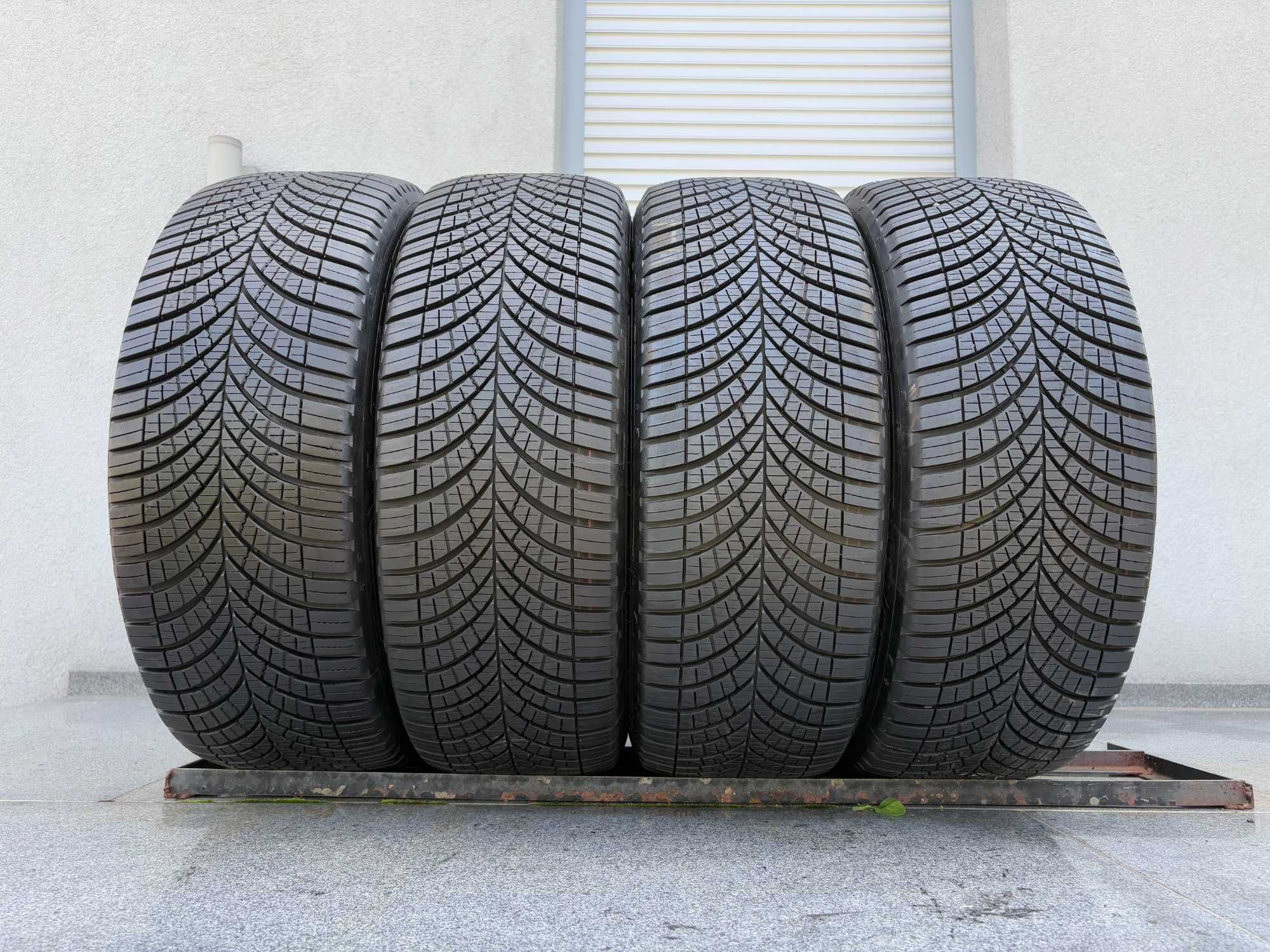 4szt całoroczne 225/55R17C GoodYear 8,2mm 2024r fv23% 4S143 Gwar
