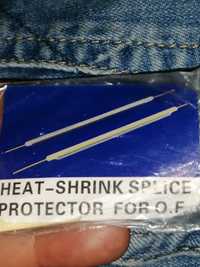 Heat shrink splice protector for O. F.