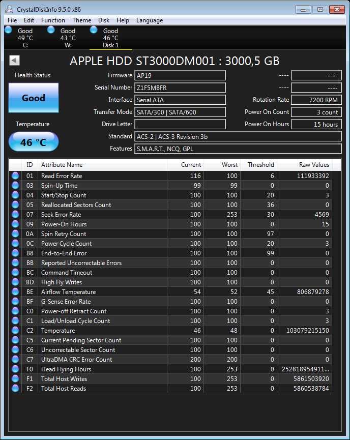 Dysk twardy Apple HDD 3TB Seagate Barracuda ST3000DM001 SATA-3 3,5"
