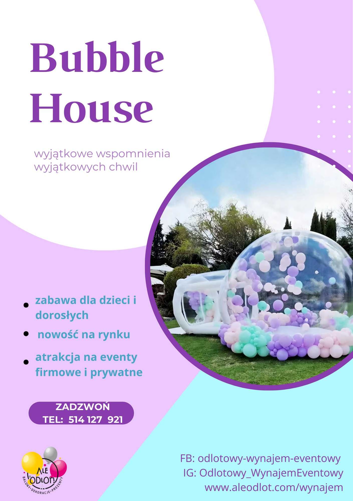 Bubble house - namiot z balonami